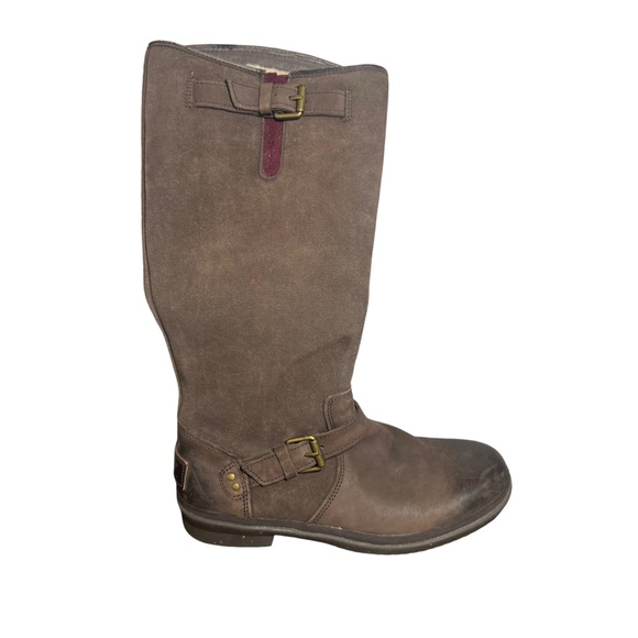 Brown Knee-High Leather Boots Ugg size 6 L - Picture 1 of 4